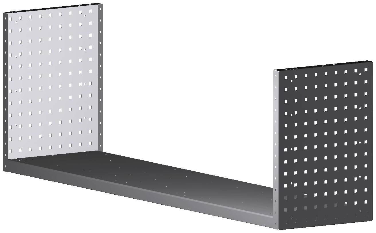 ALU-TECH MULTIFUNKTIONSREGALABLAGE 1521x504x360