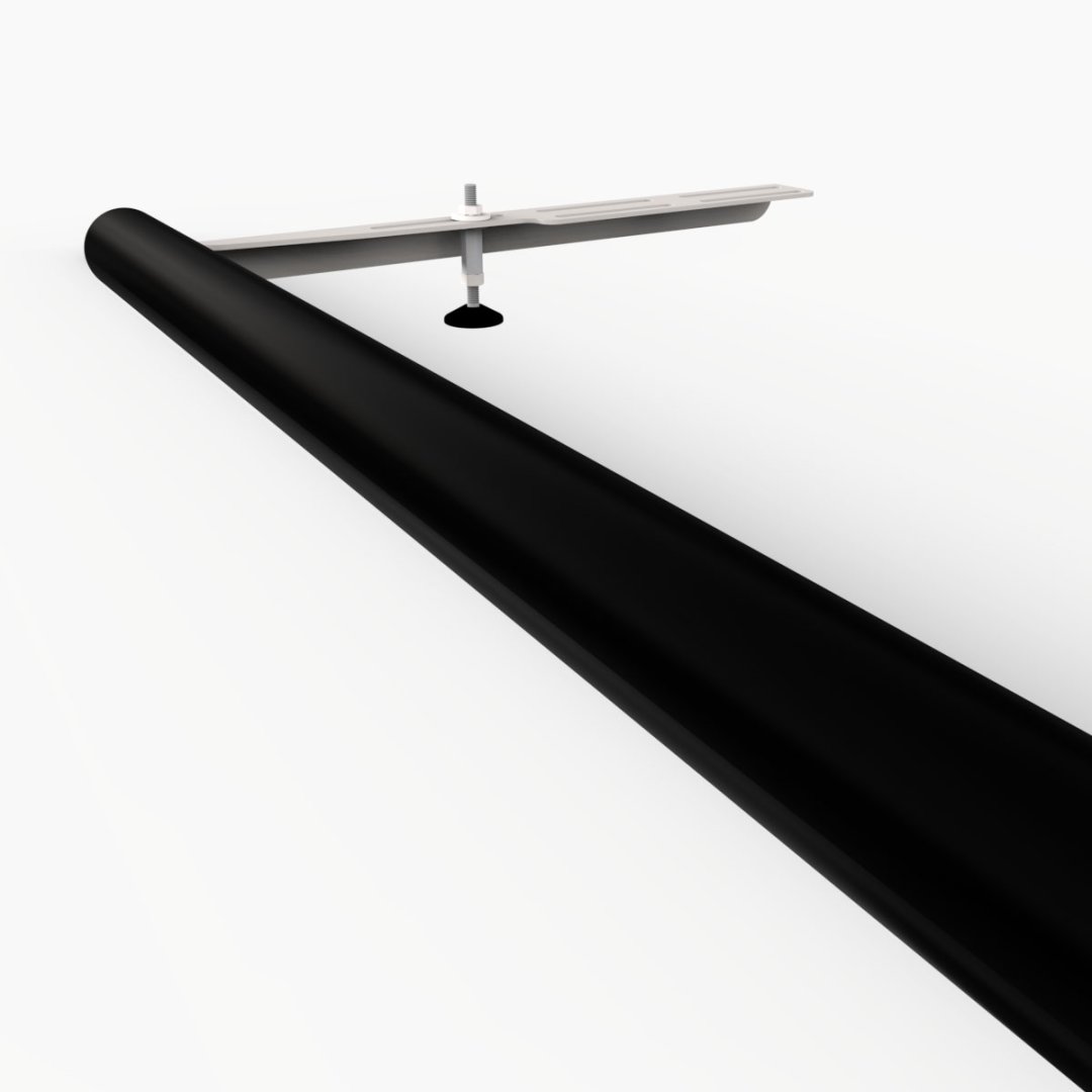 Laderolle 700 mm gummiert inkl. Befestigung