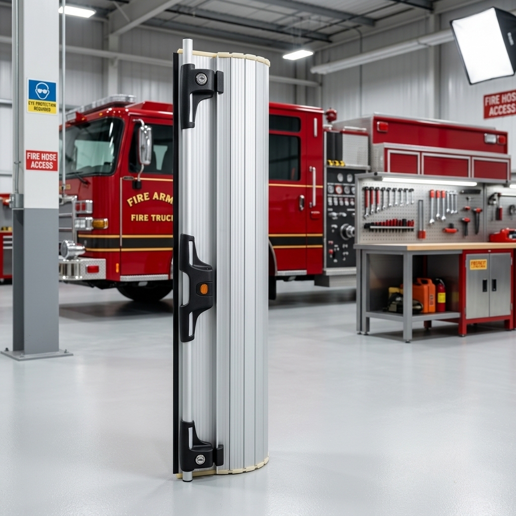 Rollade zu CargoBox aus eloxiertem Aluminium 748 mm breit, 850 mm hoch