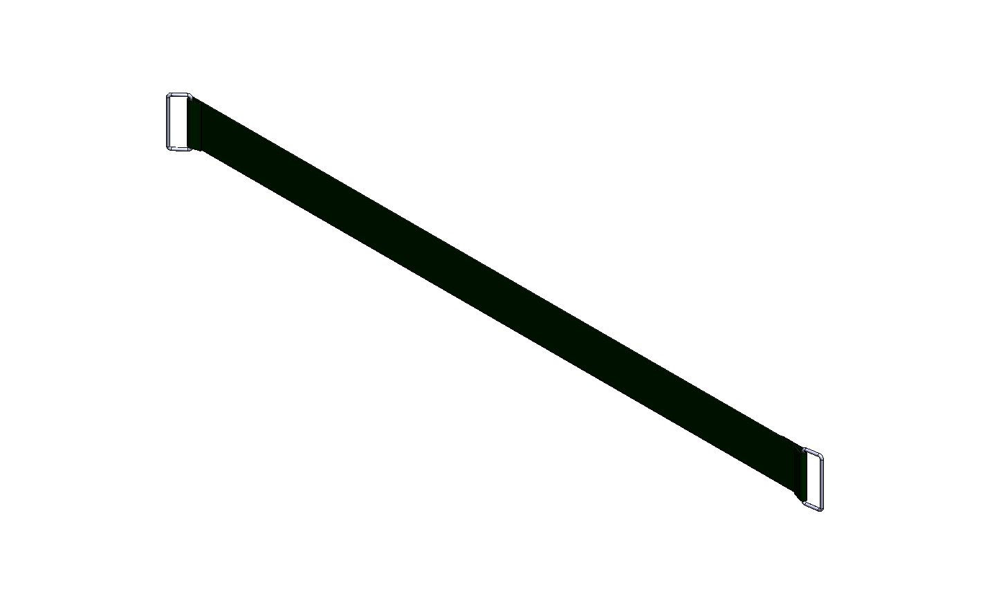 SPANNGURT  FXR LAST- AUFHALTESCHIENE 380mm OHNE HAKEN