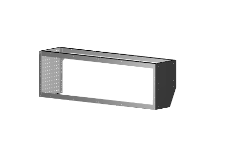 Radkastenmodul offen Abgeschrägt 1521 x 483 x 360