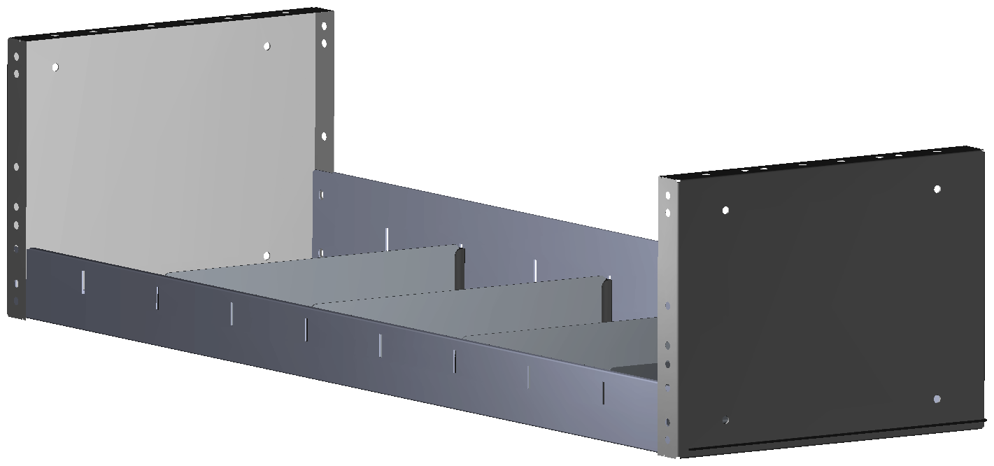REGAL 1.014X241X320 MIT 4 TRENNWÄNDEN + ANTIRUTSCHMATTE