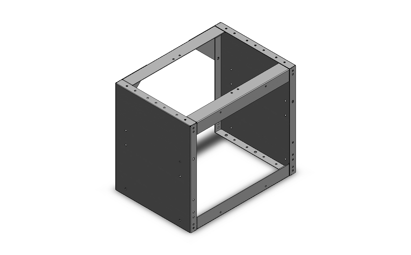 RADKASTENVERKLEIDUNG OFFEN 507X444X360