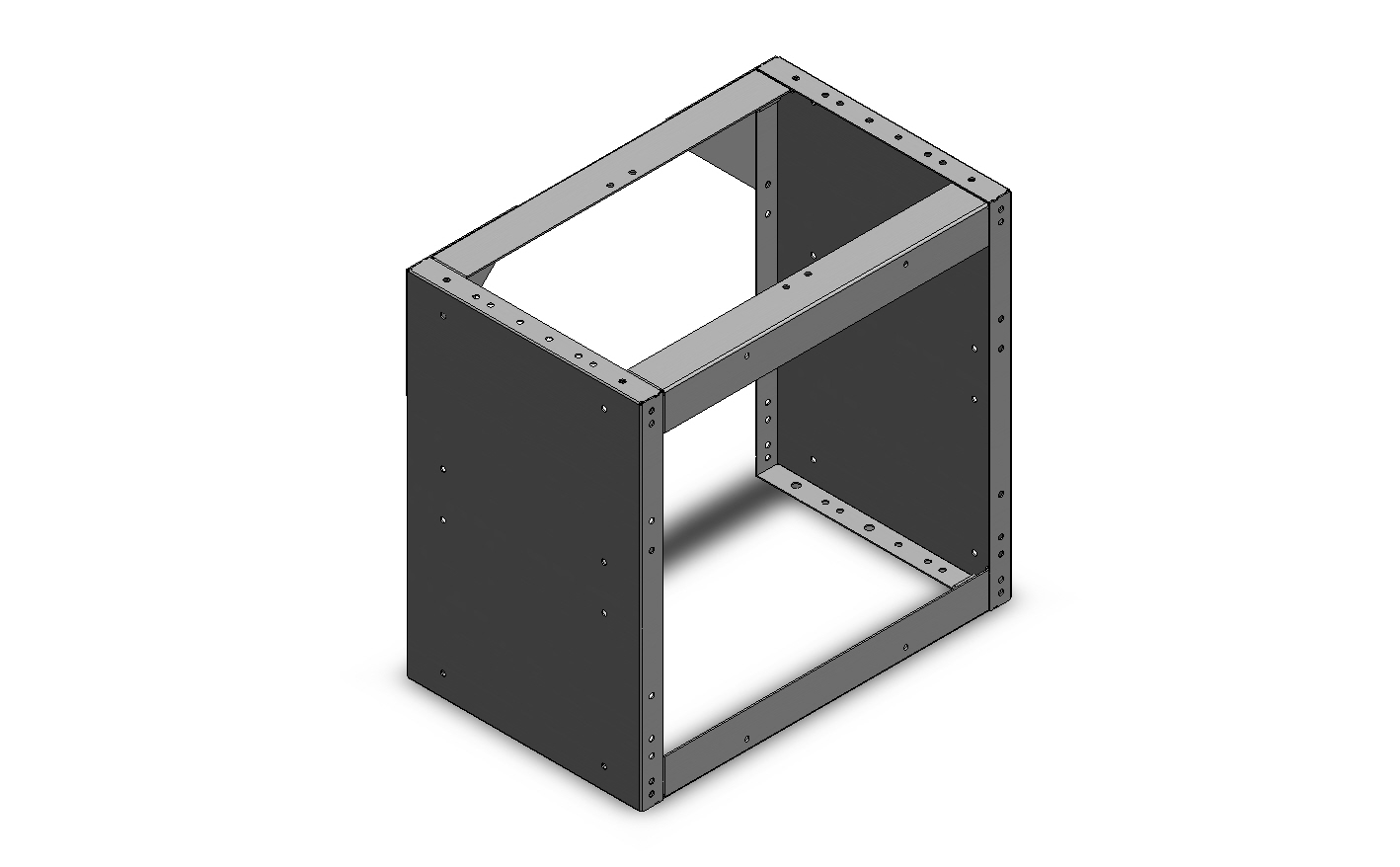 RADKASTENVERKLEIDUNG OFFEN 507X483X320