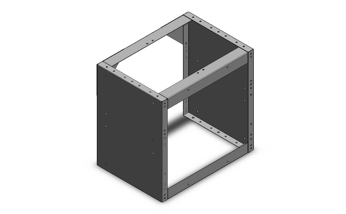 RADKASTENVERKLEIDUNG OFFEN 507X483X360