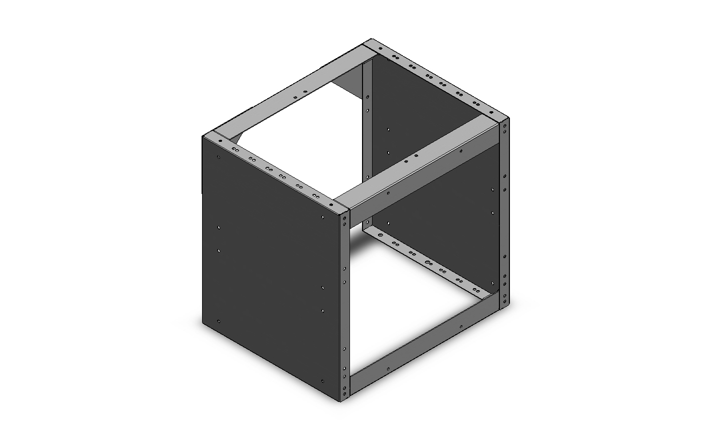 RADKASTENVERKLEIDUNG OFFEN 507X483X410