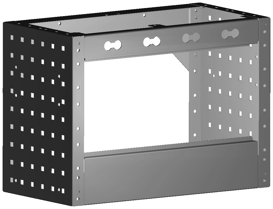 RADKASTENVERKLEIDUNG OFFEN 507X362X260