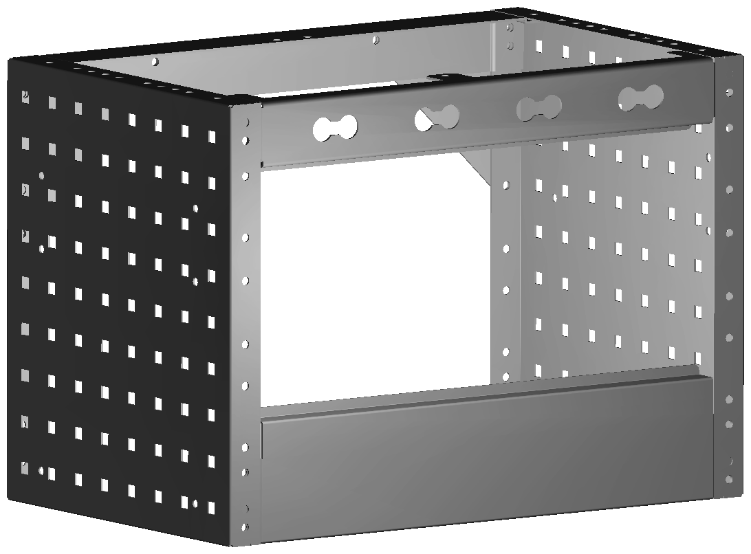 RADKASTENVERKLEIDUNG OFFEN 507X362X320