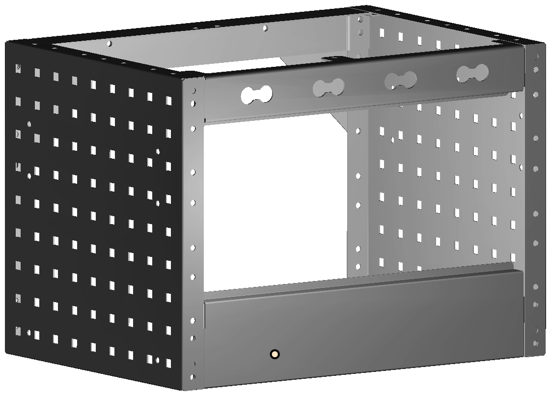 RADKASTENVERKLEIDUNG OFFEN 507X362X360