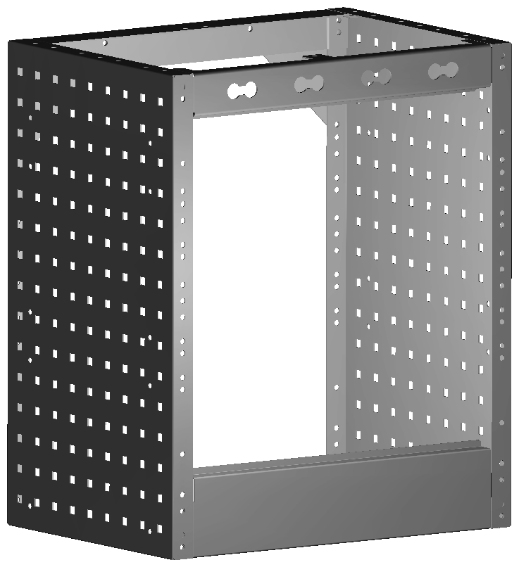 RADKASTENVERKLEIDUNG OFFEN 507X604X360