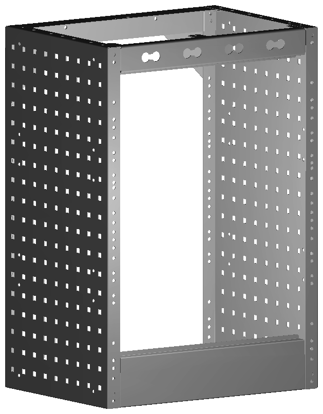 RADKASTENVERKLEIDUNG OFFEN 507X724X360