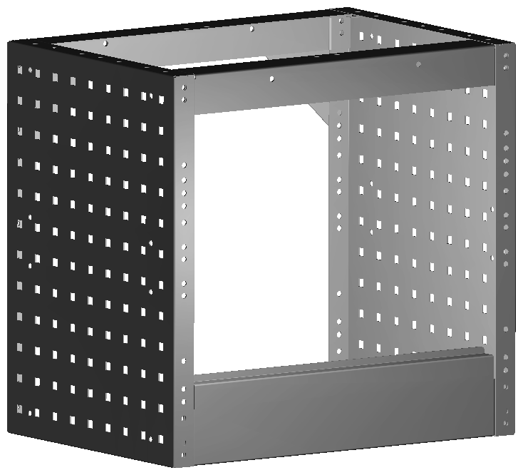 RADKASTENVERKLEIDUNG OFFEN 507X483X360