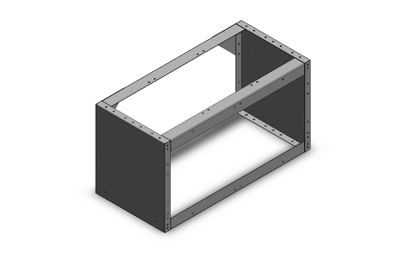 RADKASTENVERKLEIDUNG OFFEN 760X402X360