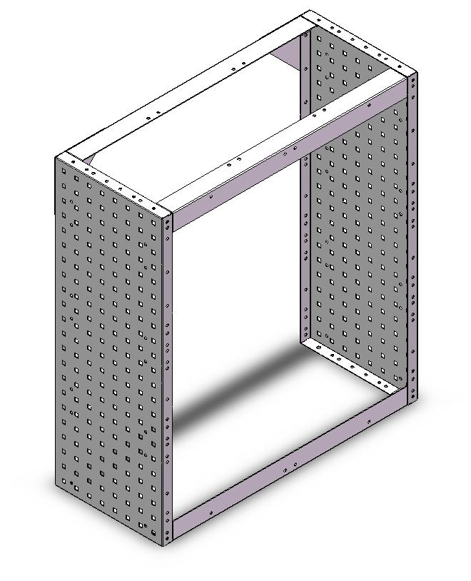 RADKASTENVERKLEIDUNG OFFEN 760X845X320