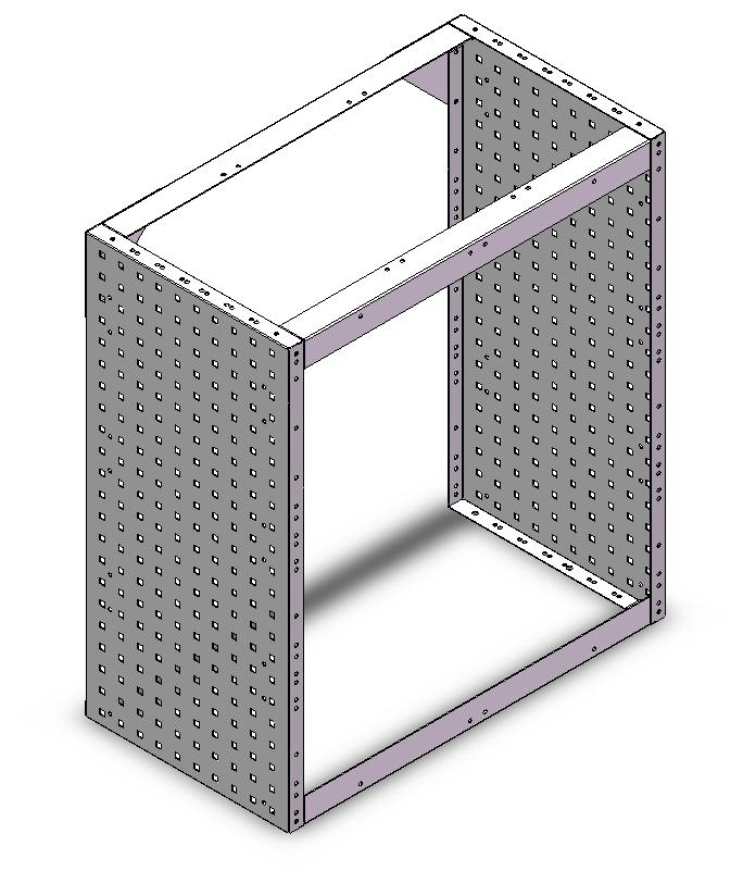 RADKASTENVERKLEIDUNG OFFEN 760X845X410