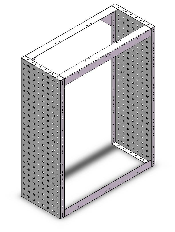 RADKASTENVERKLEIDUNG OFFEN 760X966X320