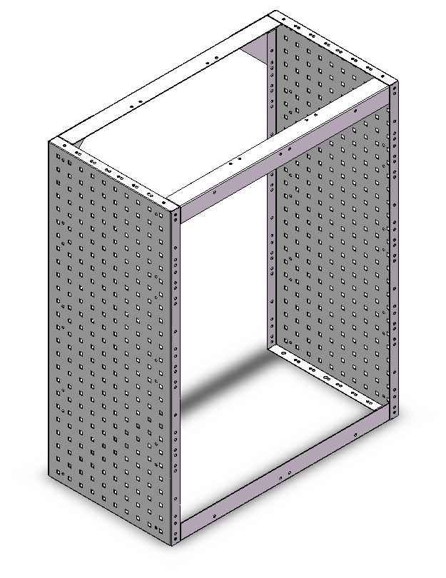 RADKASTENVERKLEIDUNG OFFEN 760X966X410
