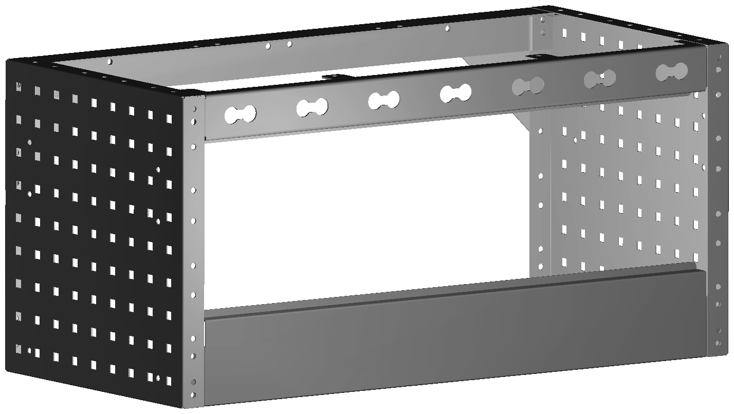 RADKASTENVERKLEIDUNG OFFEN 760X362X360
