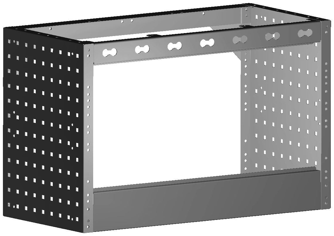 RADKASTENVERKLEIDUNG OFFEN 760X483X360