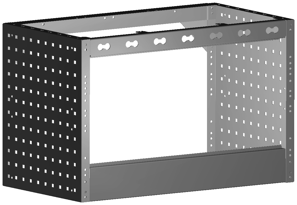 RADKASTENVERKLEIDUNG OFFEN 760X483X410