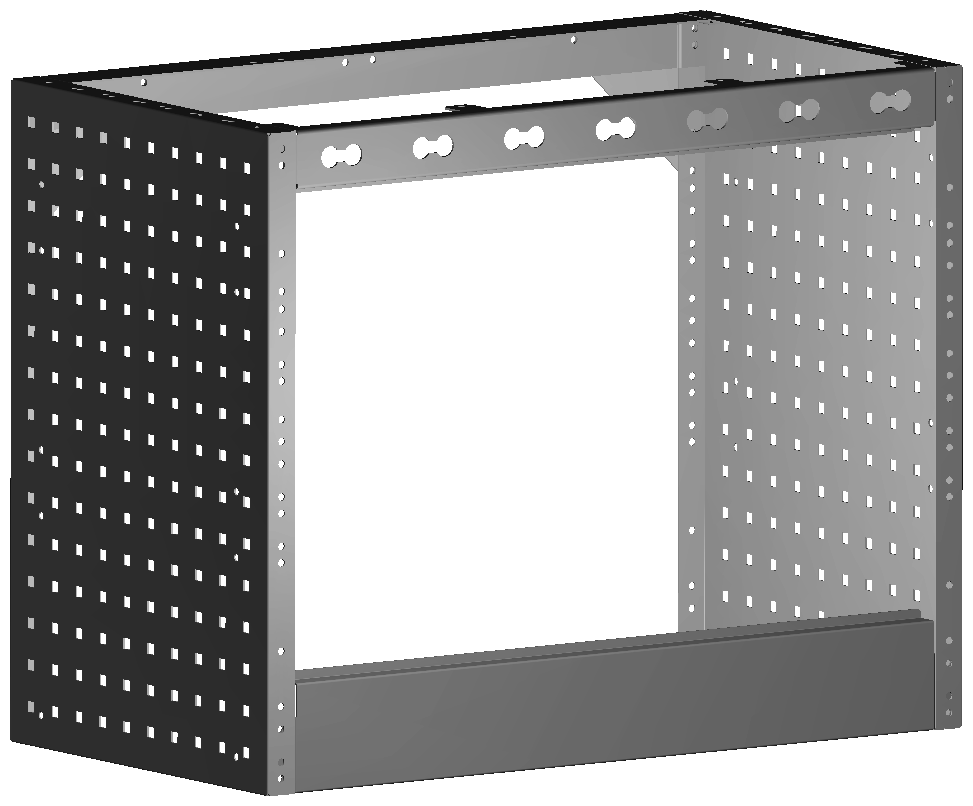 RADKASTENVERKLEIDUNG OFFEN 760X604X410
