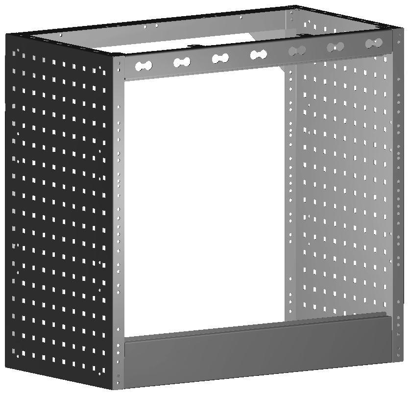 RADKASTENVERKLEIDUNG OFFEN 760X724X410