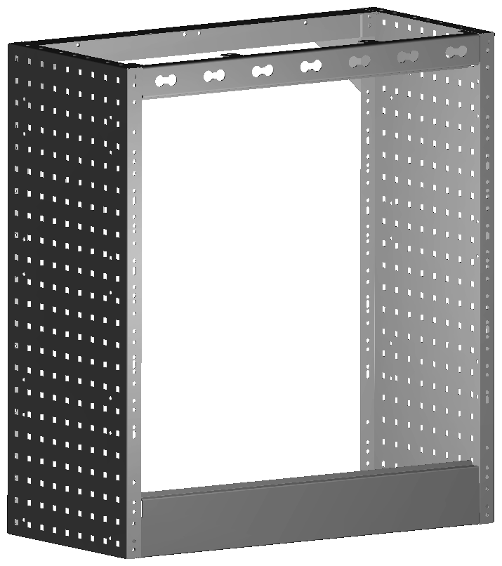 RADKASTENVERKLEIDUNG OFFEN 760X845X360