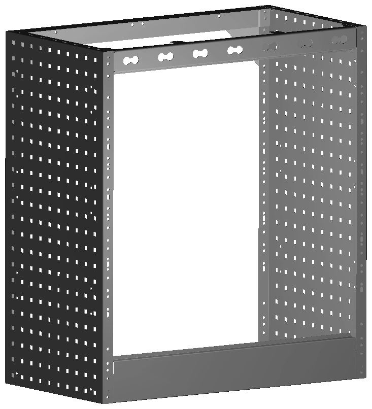 RADKASTENVERKLEIDUNG OFFEN 760X845X410