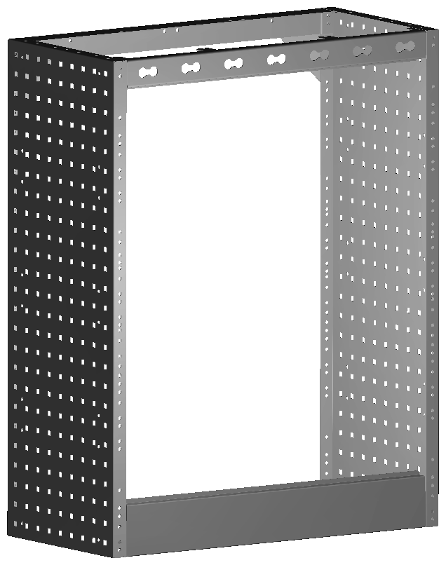RADKASTENVERKLEIDUNG OFFEN 760X966X360