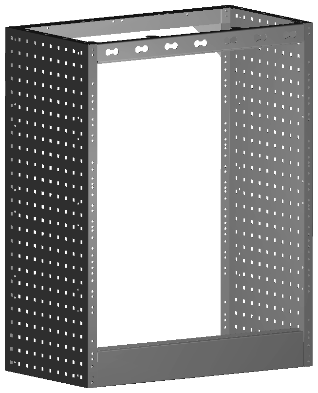 RADKASTENVERKLEIDUNG OFFEN 760X966X410