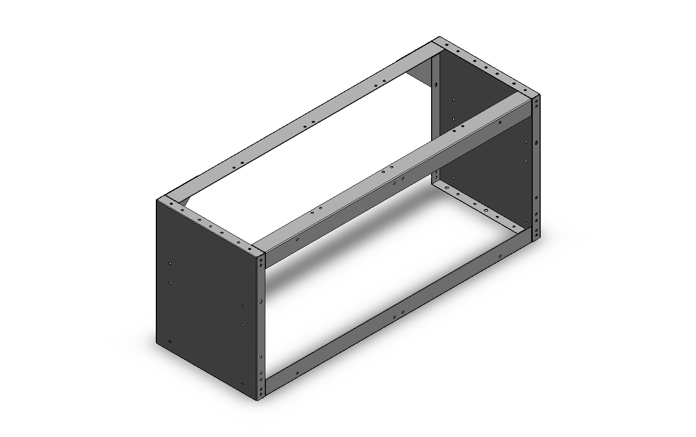 RADKASTENVERKLEIDUNG OFFEN 1.014X444X360