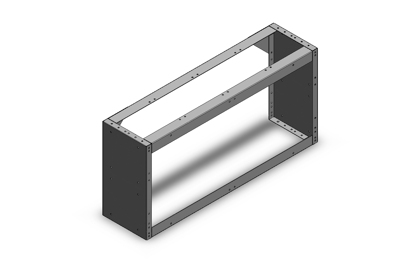 RADKASTENVERKLEIDUNG OFFEN 1.014X483X260