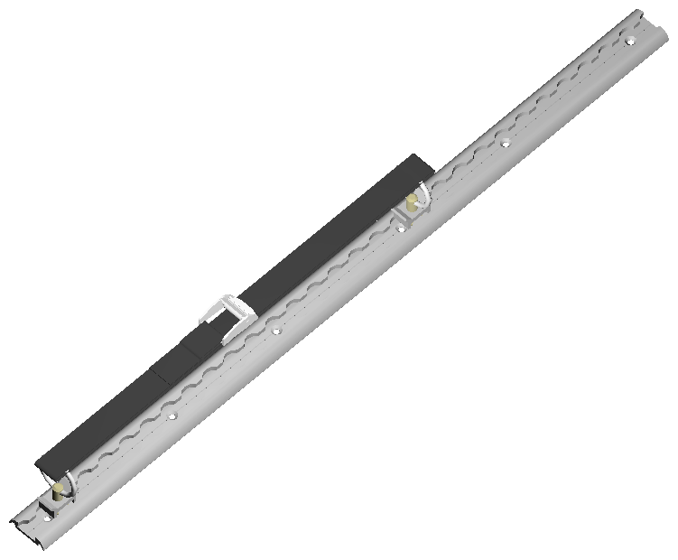 Zurrschiene Airline Rund L 750 mm