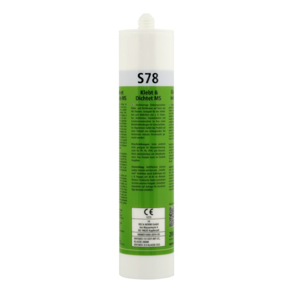 Klebedichtstoff S78 MS-Hybrid - schwarz 290 ml