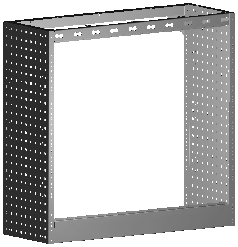 RADKASTENVERKLEIDUNG OFFEN 1.014X966X360