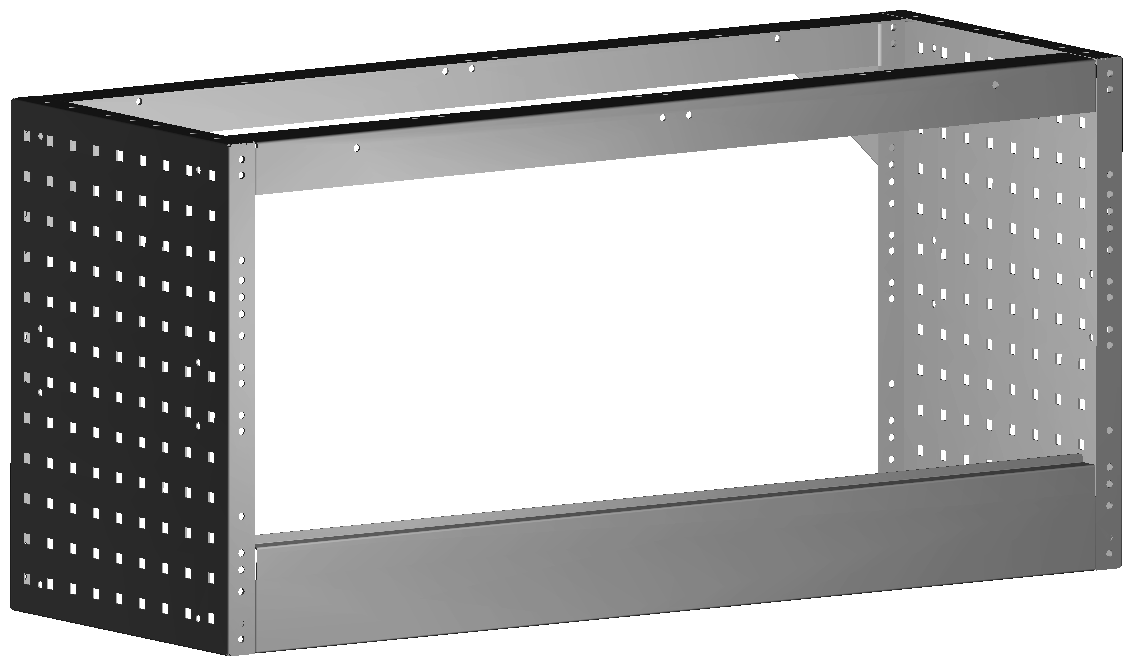 RADKASTENVERKLEIDUNG OFFEN 1.014X483X360
