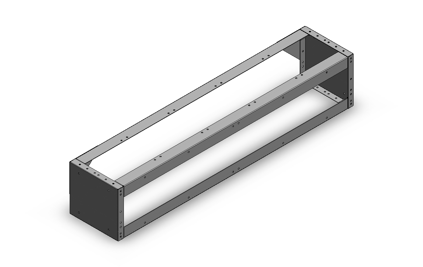 RADKASTENVERKLEIDUNG OFFEN 1.268X241X260