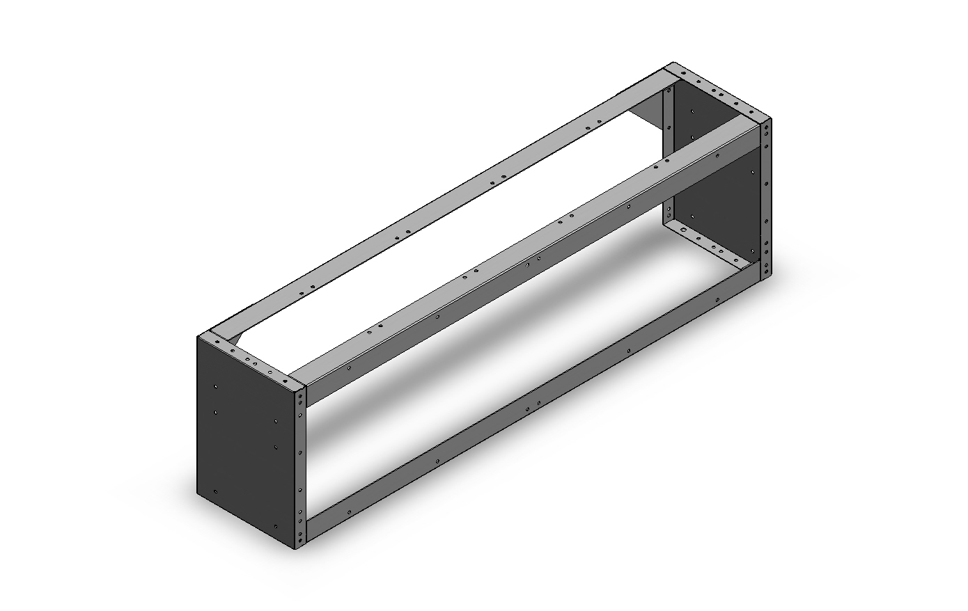 RADKASTENVERKLEIDUNG OFFEN 1.268X362X260