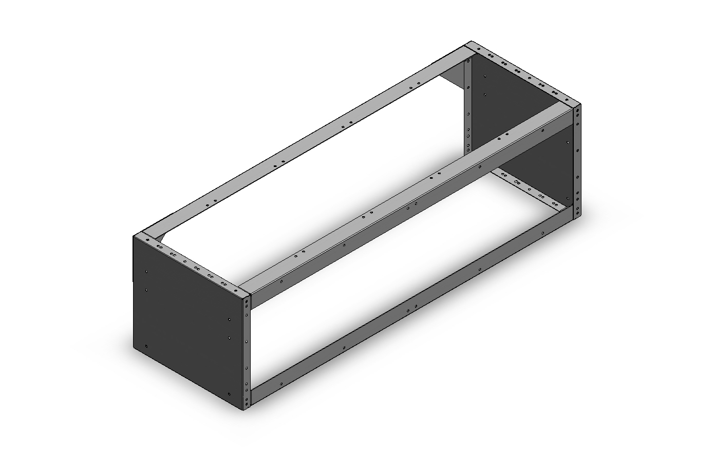 RADKASTENVERKLEIDUNG OFFEN 1.268X362X410