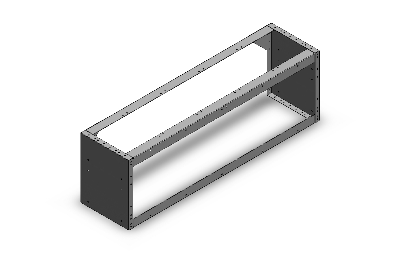 RADKASTENVERKLEIDUNG OFFEN 1.268X402X320