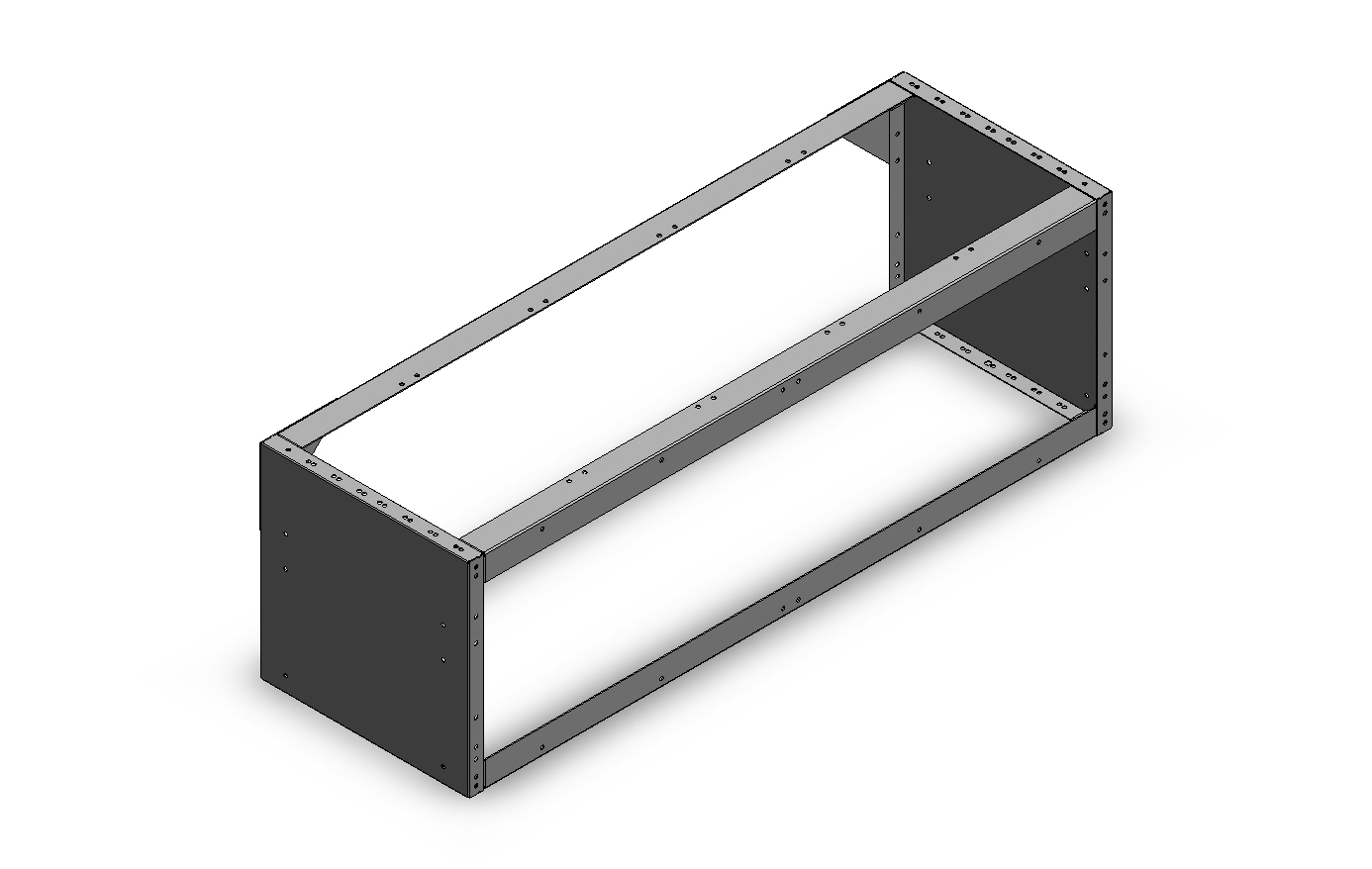 RADKASTENVERKLEIDUNG OFFEN 1.268X402X410