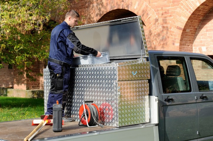 AluBox Werkzeugbox mit Klappgriffen