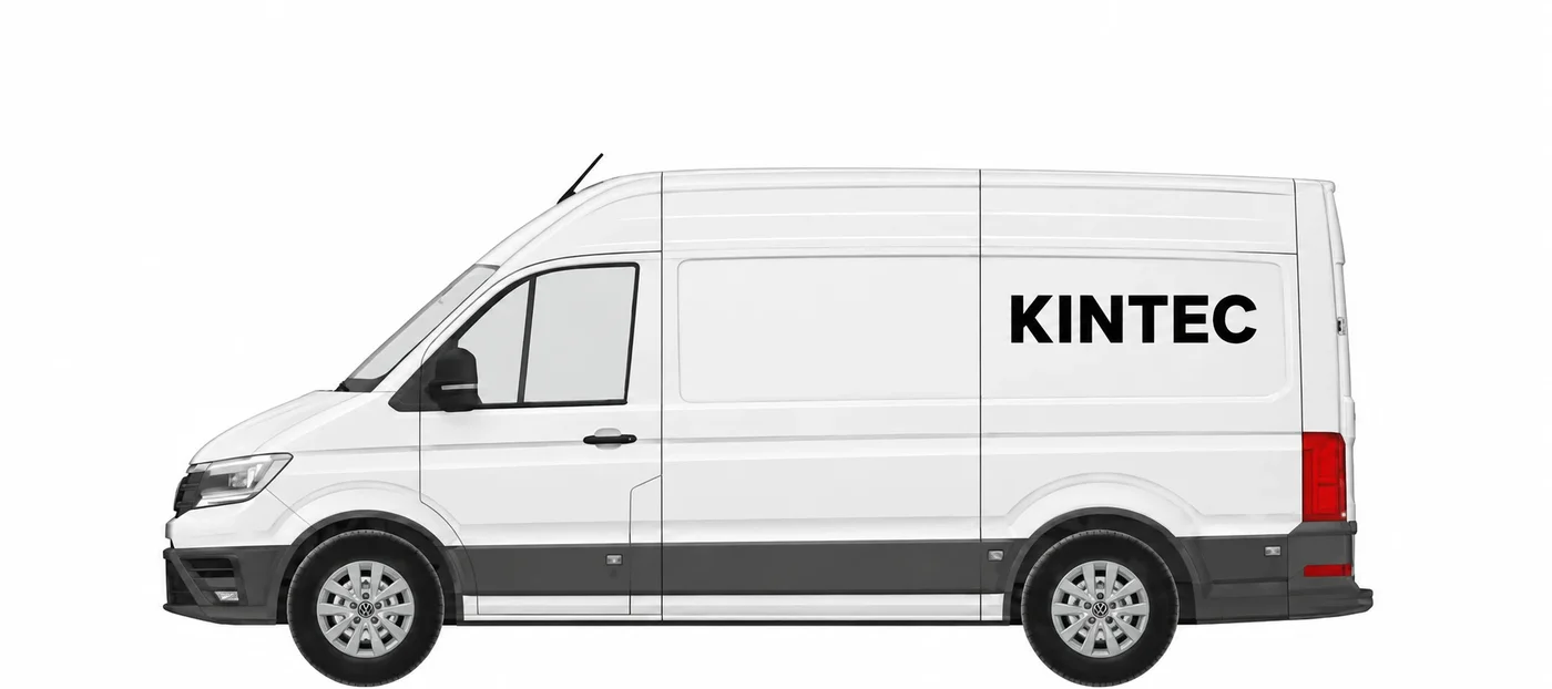 VW Crafter Kastenwagen mit KINTEC Beschriftung