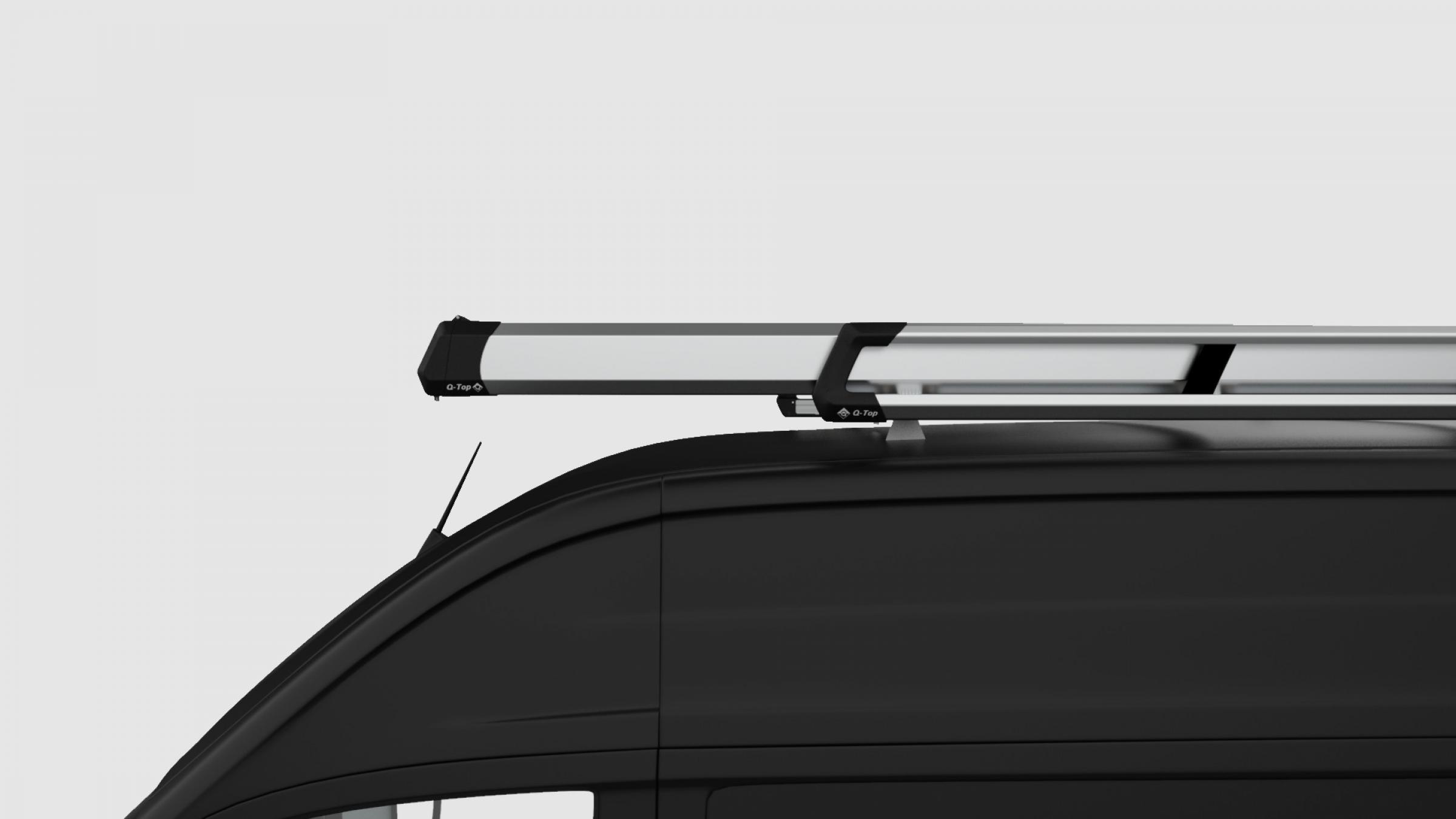 Q-Top Carry-System Tube montiert auf dem Dach eines VW Crafter