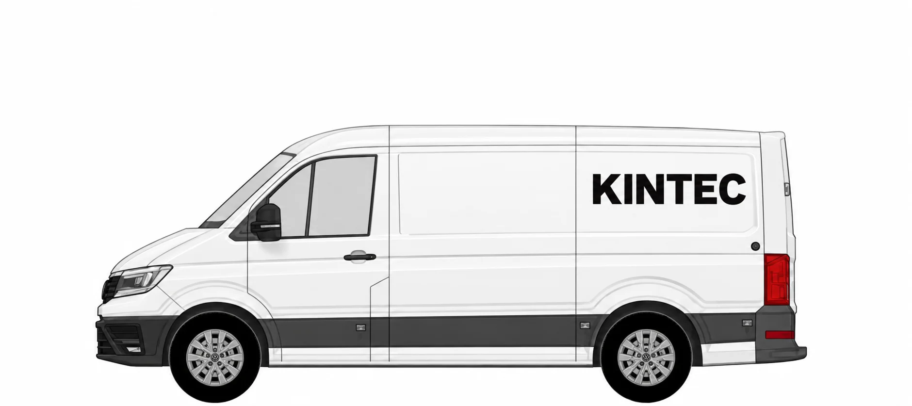 VW Crafter L3H2 mit KINTEC Beschriftung