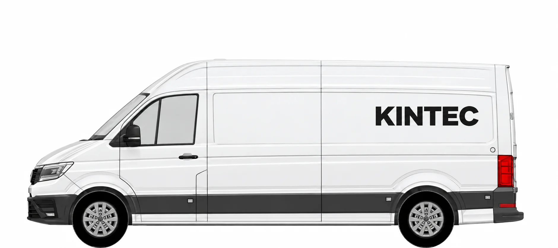 VW Crafter L5H3 mit KINTEC Beschriftung