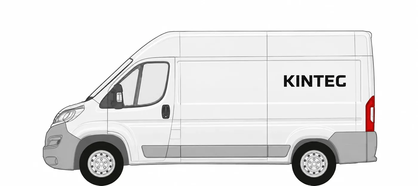 Opel Movano L2H2 mit KINTEC Beschriftung