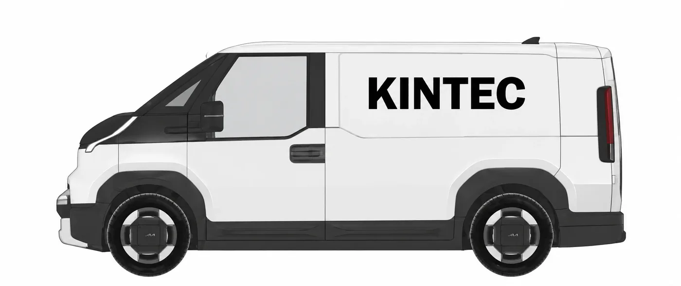 KIA PV5 Cargo L2H1 mit KINTEC Beschriftung