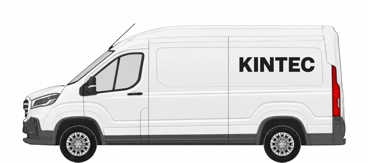 Maxus eDeliver 9 L3H3 mit KINTEC Beschriftung