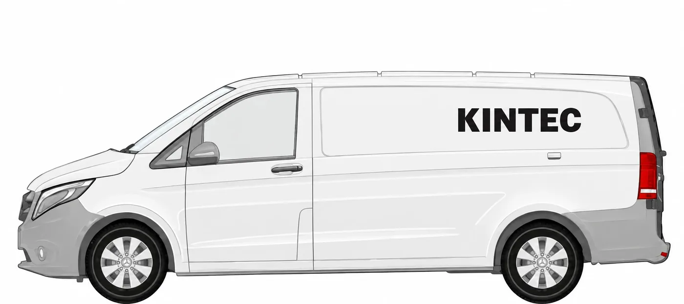 Mercedes-Benz Vito L3H2 mit KINTEC Beschriftung